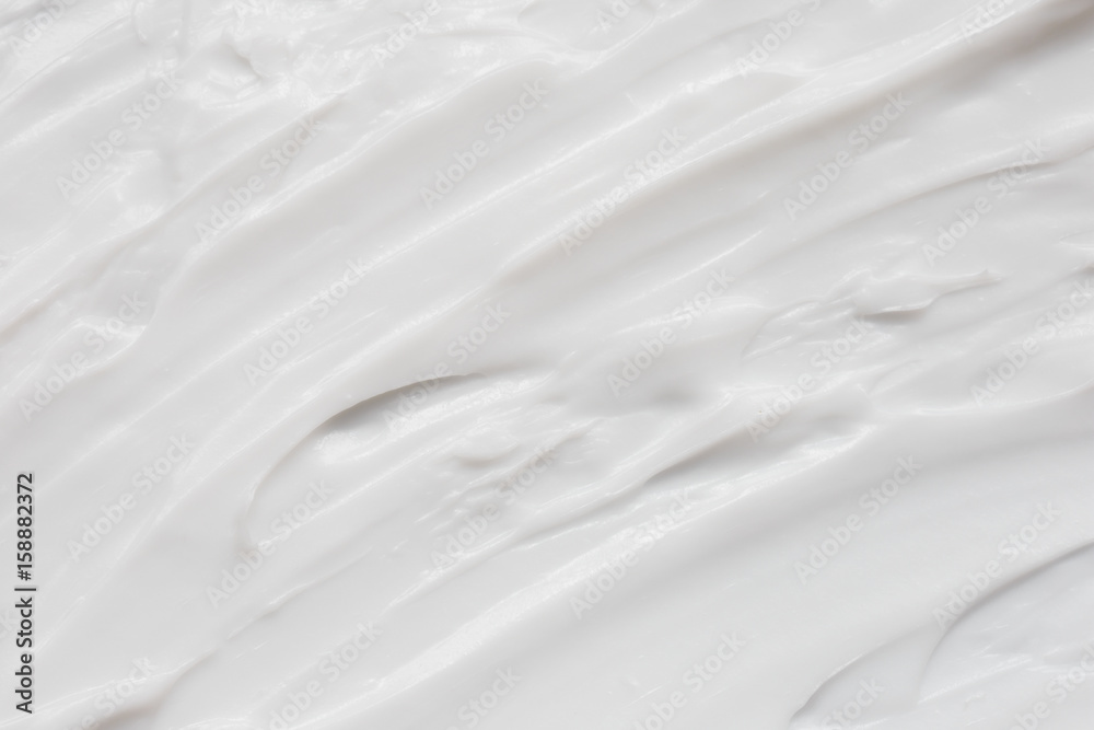 Obraz premium Cosmetics. Cream white background texture.
