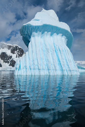Iceberg with rills in Antarctica