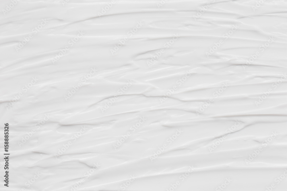 Obraz premium Cosmetics. Cream white background texture.