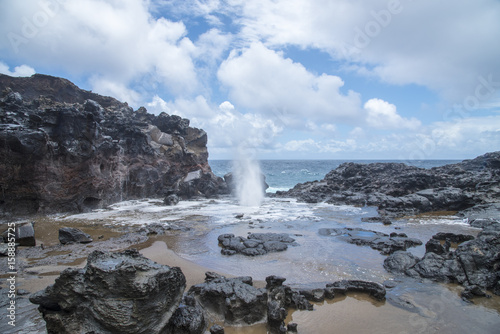 Nakalele Blow Hole on Maui photo