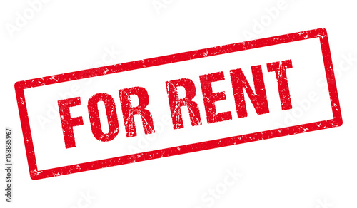 For rent red stamp.