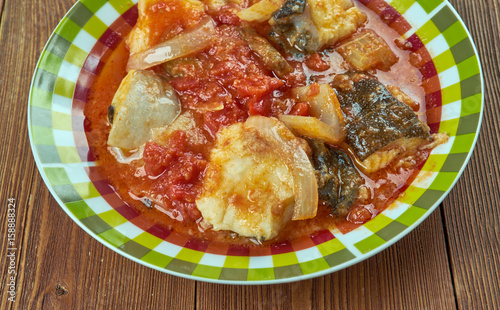 Romanian  Braised fish. photo