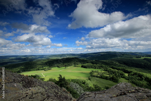 Blick von der Milseburg über die hessische Rhön