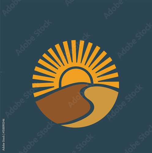 Sand sun vector
