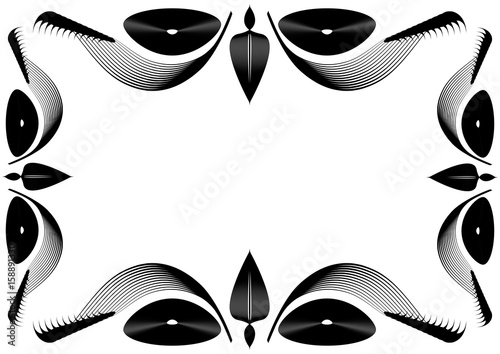 Symmetrical pattern page frame