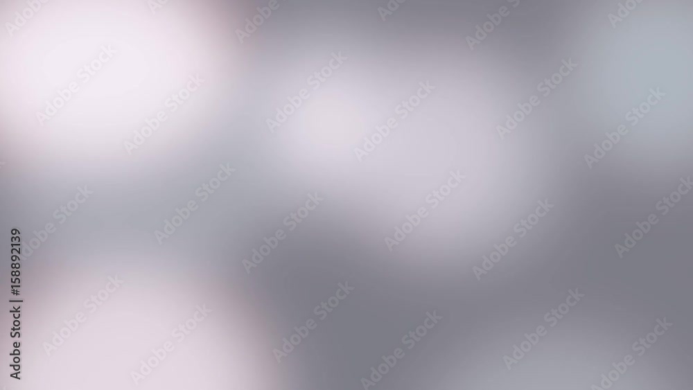 Abstract background with blured spots light grey colour. White sphere. Seamless loopable elements. Modern fashion colour and pattern. Nice for wedding birthday new year concept. Slow motion movie