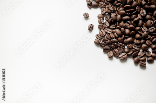 seed coffee on white background