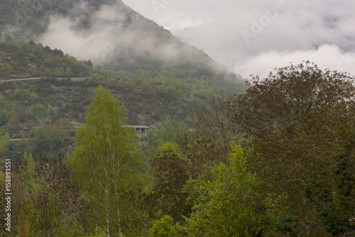 Through the village of Broto in Huesca, Pyrenees