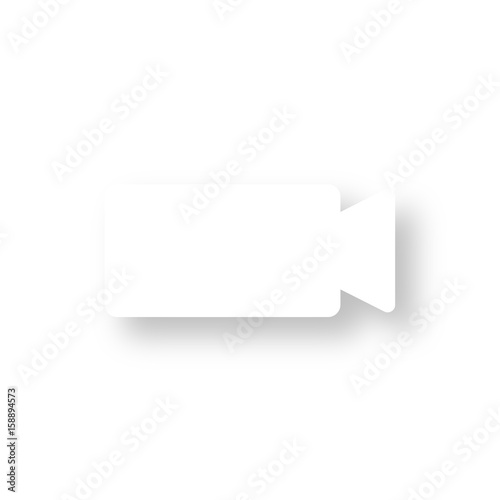 Icon mit Schatten - Kamera