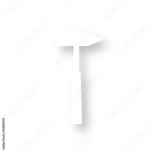Icon mit Schatten - Hammer