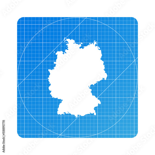 Blueprint - Deutschlandkarte