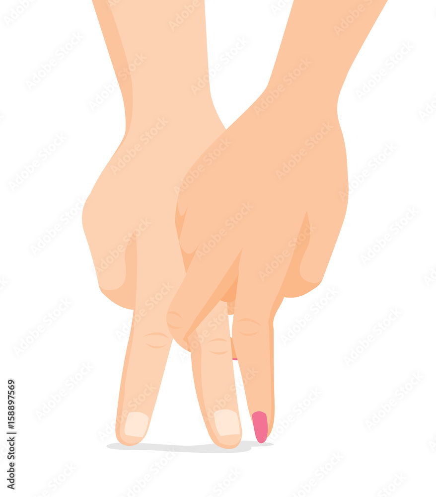 Couple of hands tangled in tango dancing move Couple of hands tangled in tango dancing move