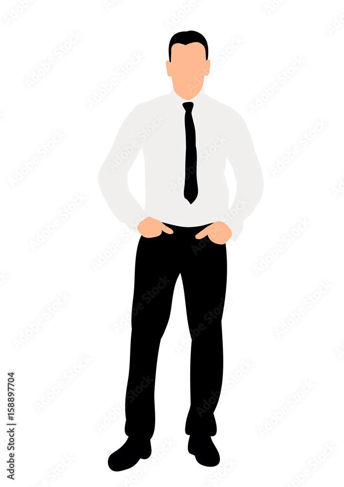 Vector silhouette of a guy