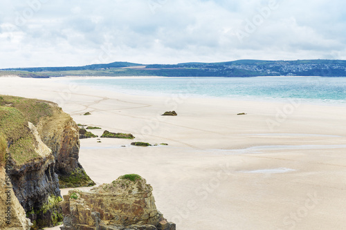 St Ives Atlantic ocean coast, Cornwall England UK photo