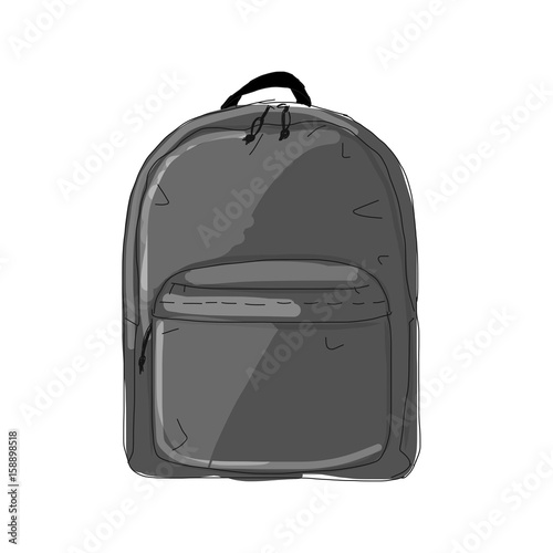 Backpack mockup, sketch for your design