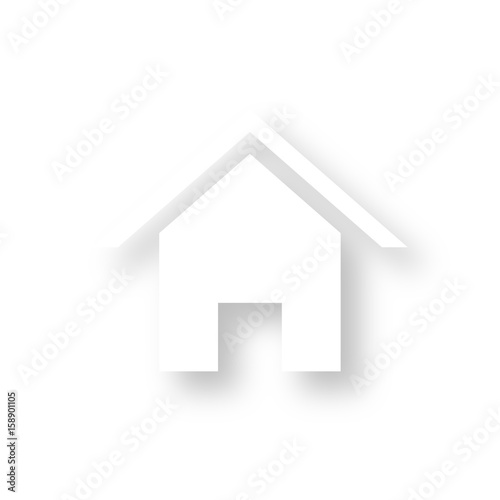 Icon mit Schatten - Haus