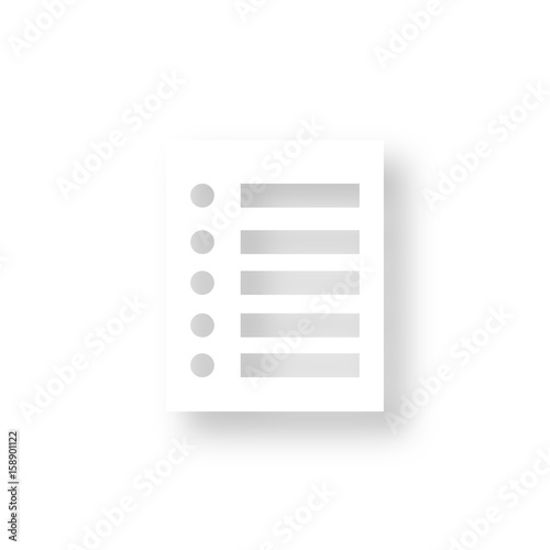 Icon mit Schatten - Liste