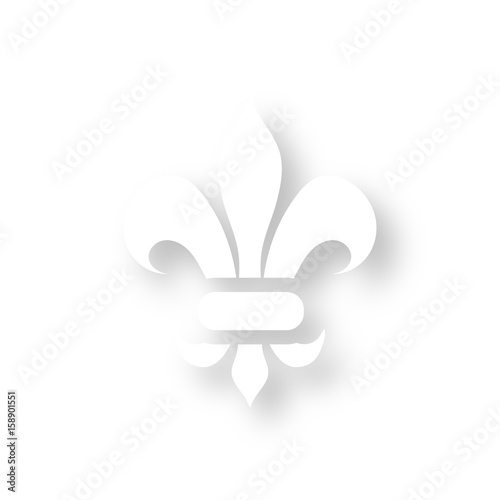 Icon mit Schatten - Lilie Ornament