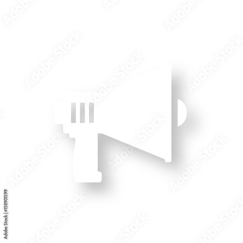 Icon mit Schatten - Megafon
