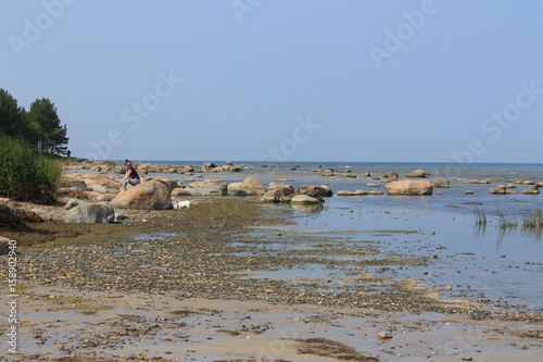 Coastline in Roja, Latvia photo