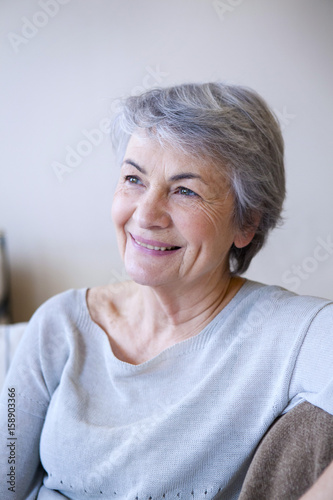 Elderly person indoors
