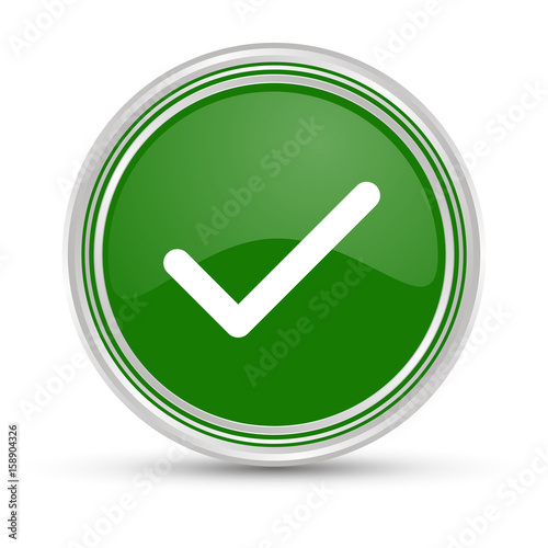 Grüner Button - Haken - Bestätigung