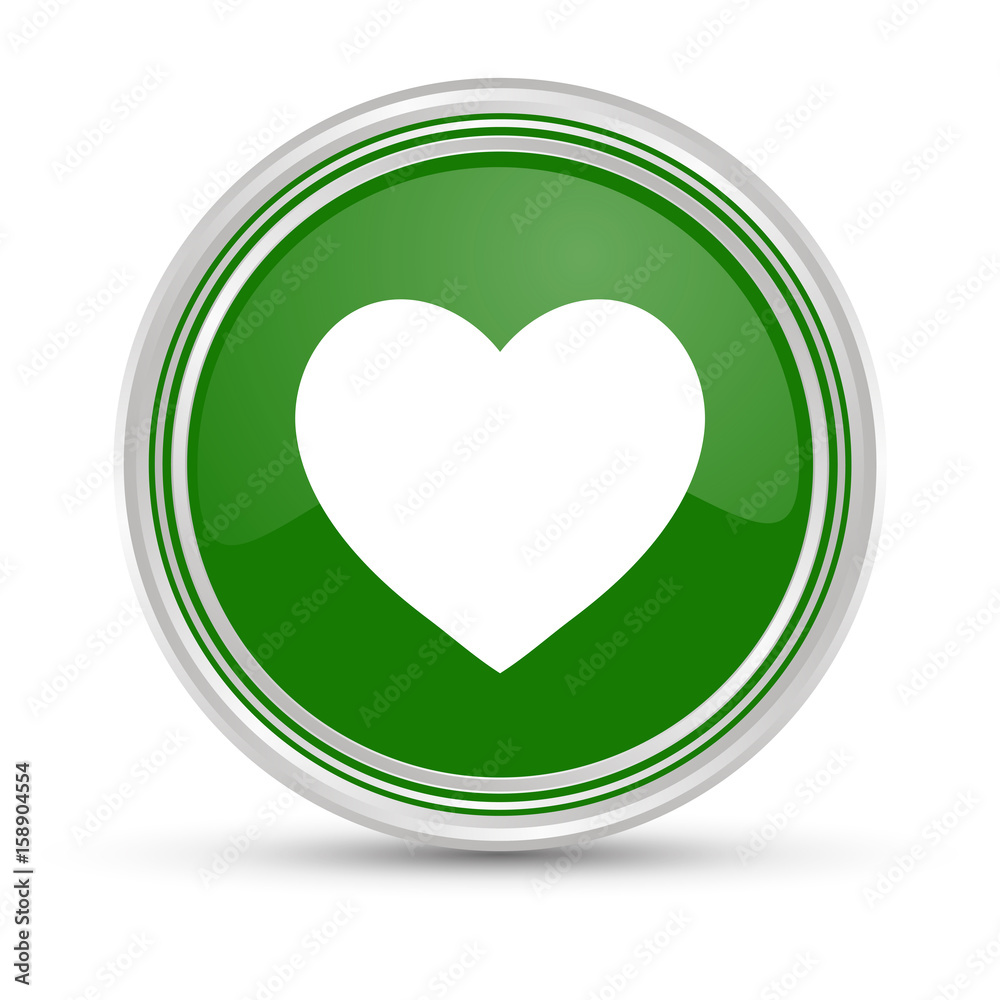 Grüner Button - Herz - Liebe Grüner Button - Herz - Liebe