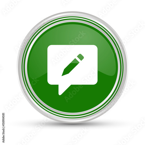 Grüner Button - Nachricht - Status