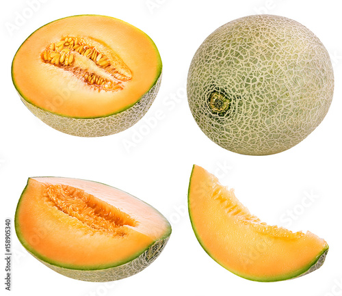 melon isolated on white