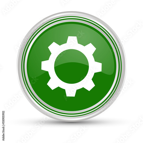 Grüner Button - Zahnrad