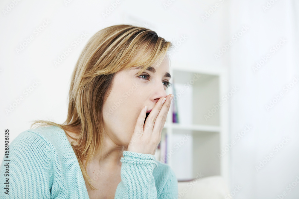 Yawning woman Yawning woman