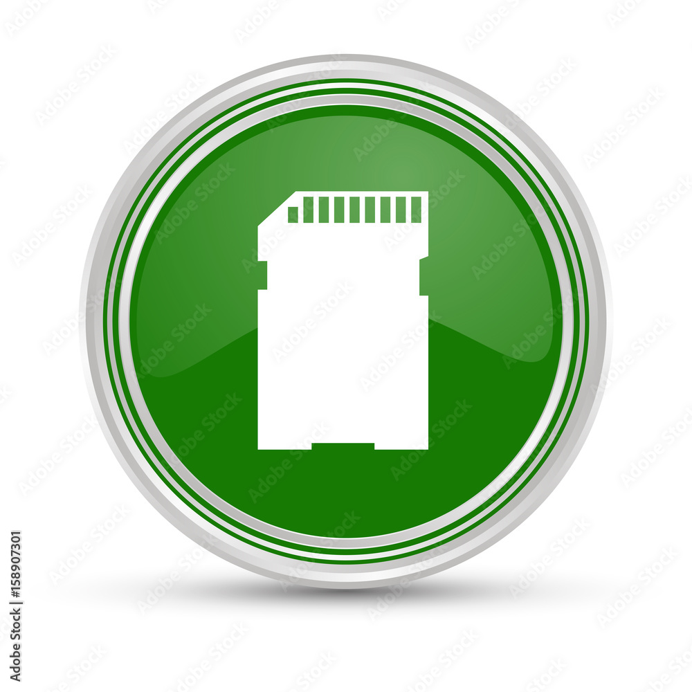 Grüner Button - Speicherkarte Grüner Button - Speicherkarte