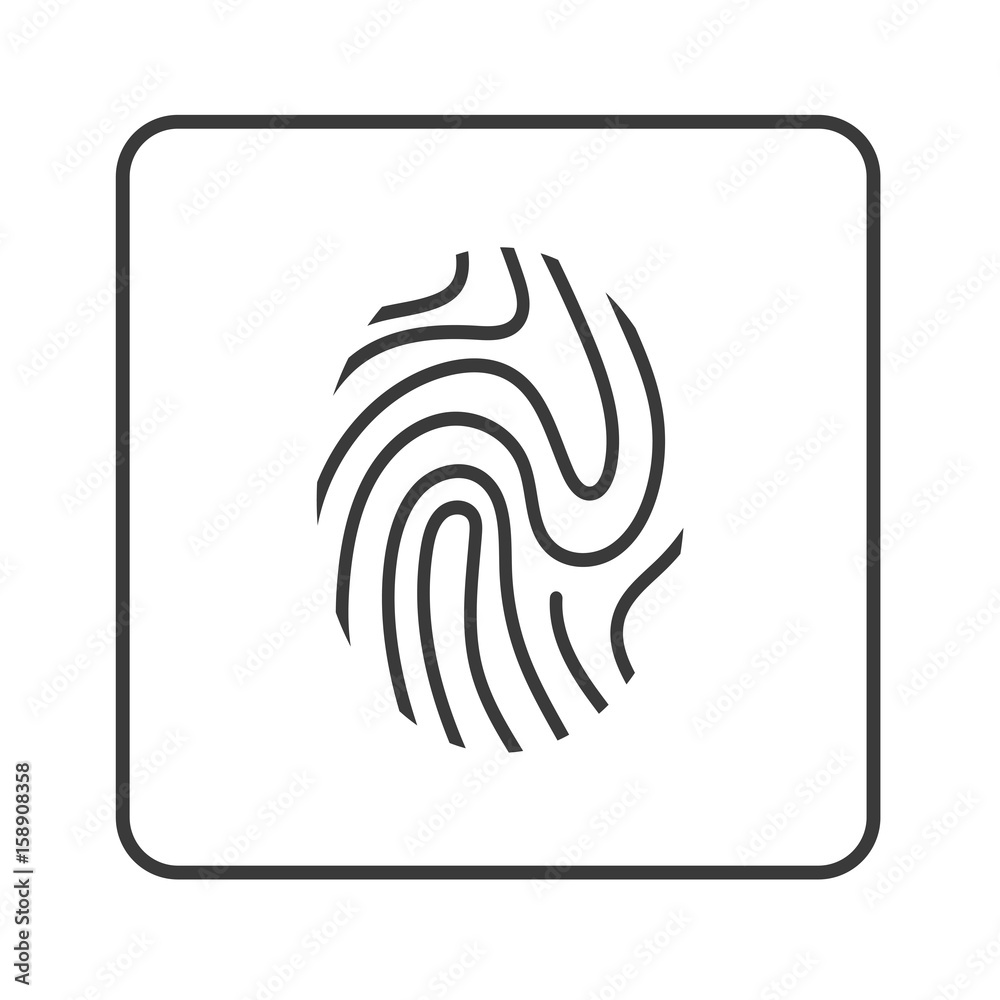 Fingerabdruck - Simple App Icon Fingerabdruck - Simple App Icon