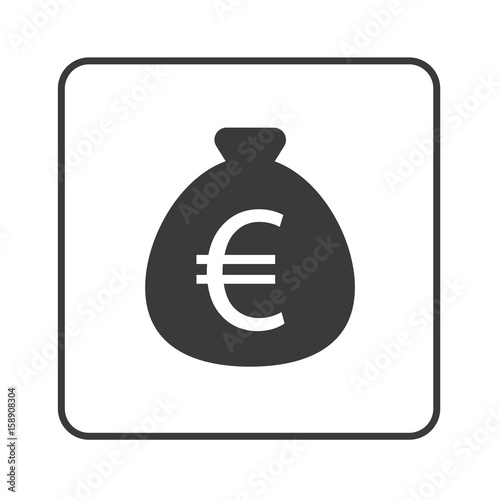 Goldsack mit Euro-Zeichen - Simple App Icon
