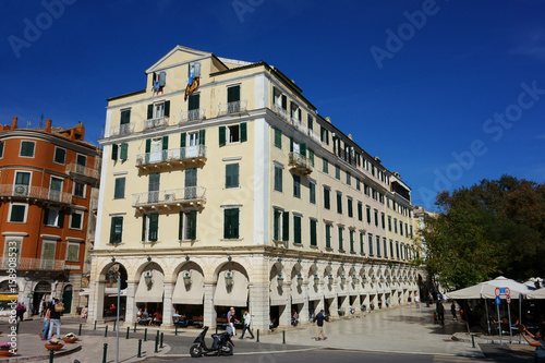 Fototapeta Naklejka Na Ścianę i Meble -  Liston, Corfu, Greece