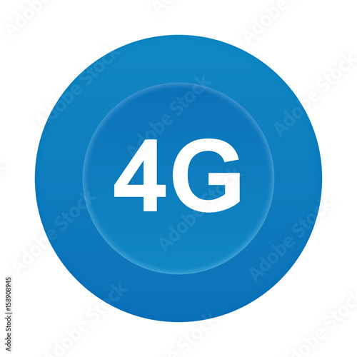 Runder 3D Button - 4G Highspeed