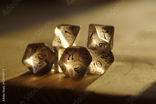 RPG dice for Dungeons and Dragons photo