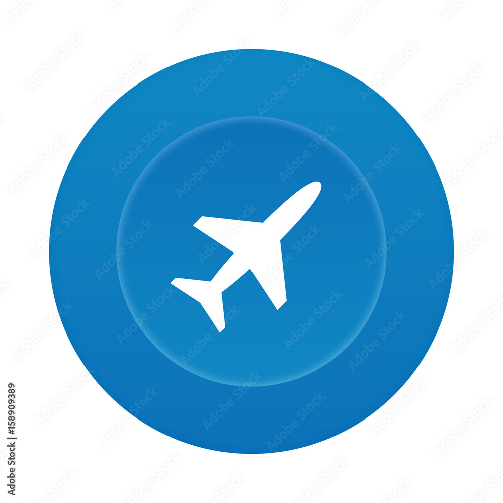 Runder 3D Button - Flieger Runder 3D Button - Flieger