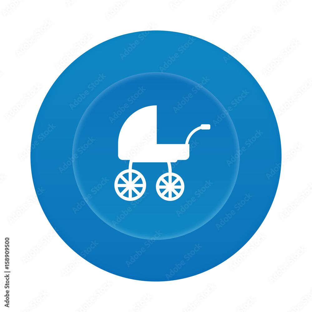 Runder 3D Button - Kinderwagen Runder 3D Button - Kinderwagen