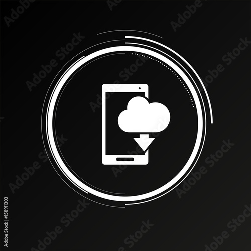 Future Button - Smartphone Cloud