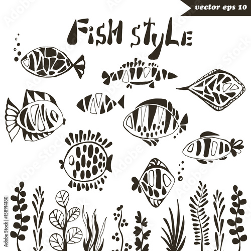 fish style set © AJ Vector World