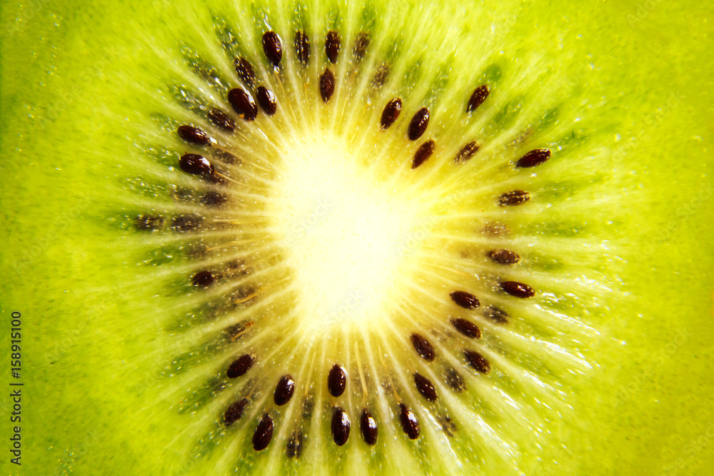 Abstract photo of a kiwi. wallpaper of kiwi macro Abstract photo of a kiwi. wallpaper of kiwi macro