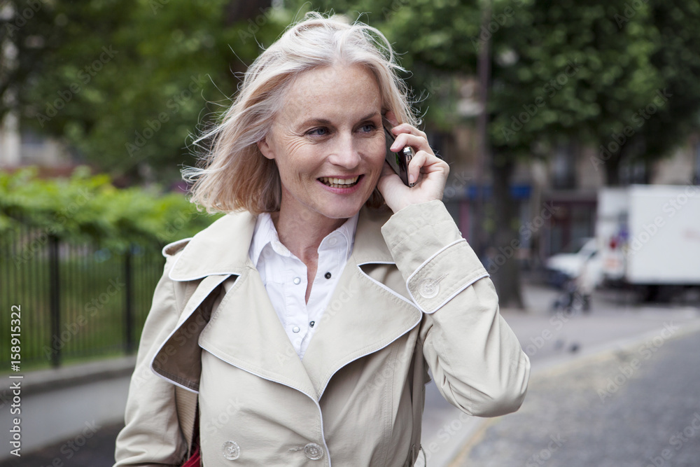 Senior on the phone Senior on the phone