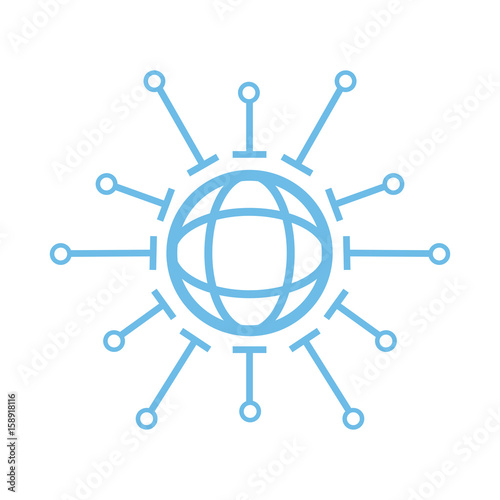 HUD elements for virtual reality. VR glasses. Futuristic user interface. Abstract virtual graphic touch user interface.
