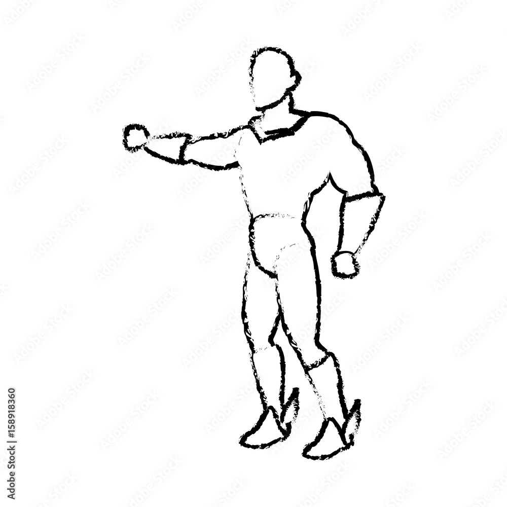 superhero wearing suit cape boots default image vector illustration