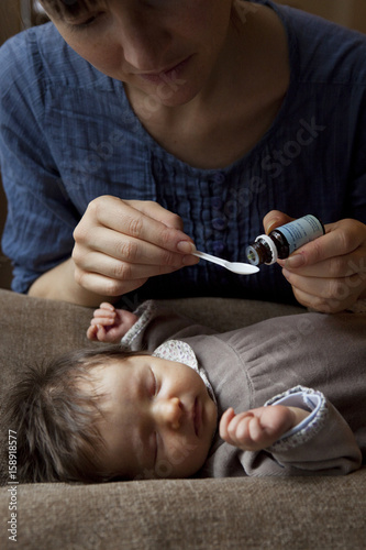 Models 3-week-old baby girl Vitamin D