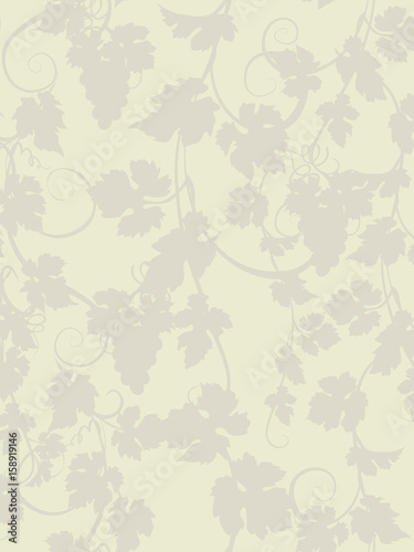 Vector background with vines in vintage style.