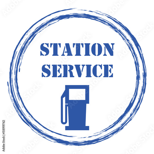Logo station service.