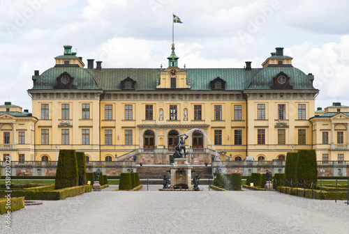 Drottningholm, Sweden – March 18, 2012: Royal Family's permanent residence, Drottningholm palace near Stockholm, Sweden.
