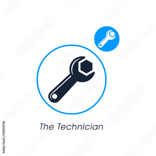 the technician. modern website icon